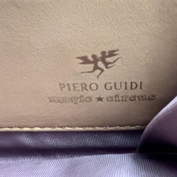 Piero Guidi Magic Circus Wallet Womens Brown Colorful Pattern Zip Around - Picture 2 of 9